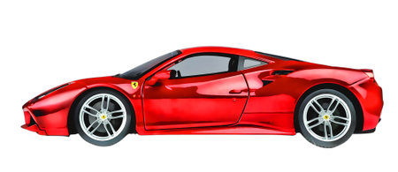 Illustration of an isolated Ferrari 458. High qualityのeditorial素材