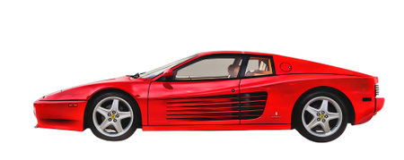 Illustration of an isolated Ferrari F40. High quality illustrationのeditorial素材