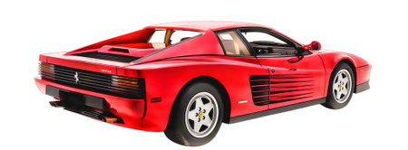 Illustration of an isolated Ferrari F40. High quality illustrationのeditorial素材