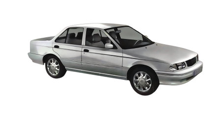 Illustration of an isolated Nissan Tsuru. High quality illustrationのeditorial素材