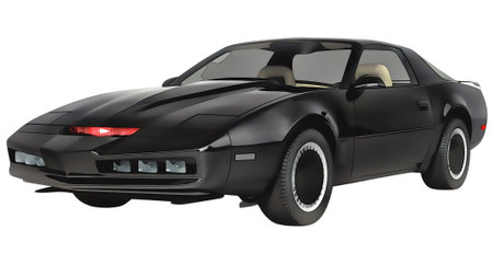 Illustration of Knight Rider Pontiac Firebird. High quality illustrationのeditorial素材