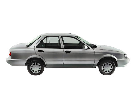 Illustration of an isolated Nissan Tsuru. High quality illustrationのeditorial素材