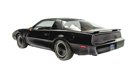 Illustration of Knight Rider Pontiac Firebird. High quality illustrationのeditorial素材