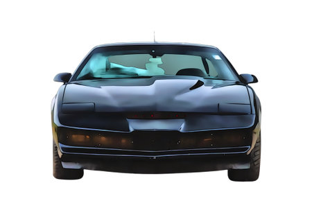 Illustration of Knight Rider Pontiac Firebird. High quality illustrationのeditorial素材