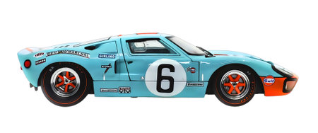 Illustration of an Isolated Ford GT80 . High quality illustrationのeditorial素材