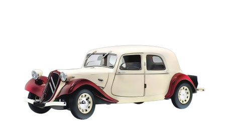 Illustration of an isolated Citroen Traction. High quality illustrationのeditorial素材