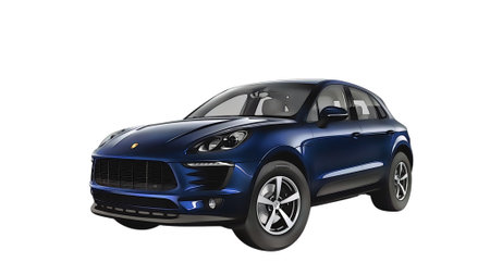 Illustration of an isolated Porsche Macan. High quality illustrationのeditorial素材