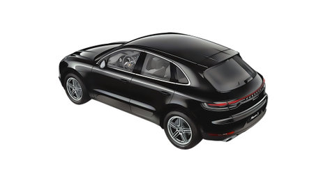 Illustration of an isolated Porsche Macan. High quality illustrationのeditorial素材