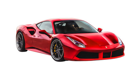 Illustration of an isolated Ferrari 458. High qualityのeditorial素材