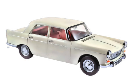 Illustration of an isolated Peugeot 404. High quality illustrationのeditorial素材