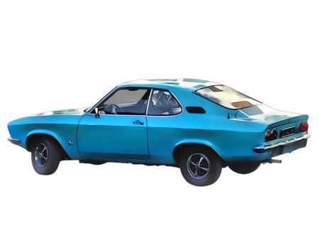 Illustration of an isolated Opel Manta. High quality illustrationのeditorial素材