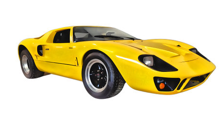 Illustration of an Isolated Ford GT80 . High quality illustrationのeditorial素材