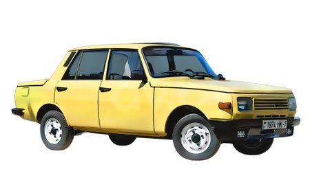 Illustration of an isolated Renault Gordini. High quality illustrationのeditorial素材