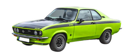 Illustration of an isolated Opel Manta. High quality illustrationのeditorial素材