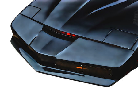 Illustration of Knight Rider Pontiac Firebird. High quality illustrationのeditorial素材