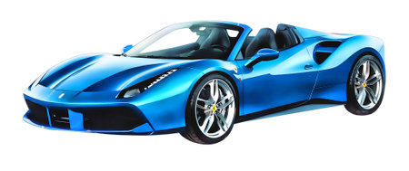 Illustration of an isolated Ferrari 458. High qualityのeditorial素材