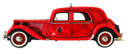 Illustration of an isolated Citroen Traction. High quality illustrationのeditorial素材