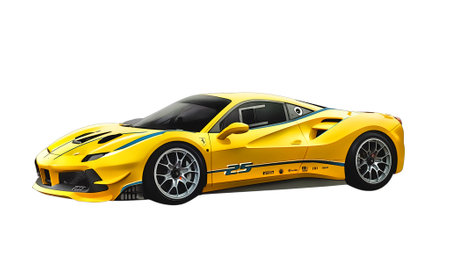 Illustration of an isolated Ferrari 458. High qualityのeditorial素材