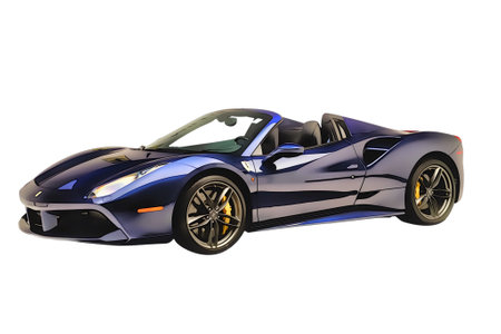 Illustration of an isolated Ferrari 458. High qualityのeditorial素材