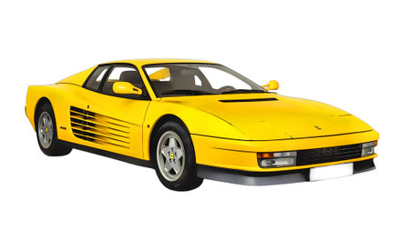 Illustration of an isolated Ferrari F40. High quality illustrationのeditorial素材