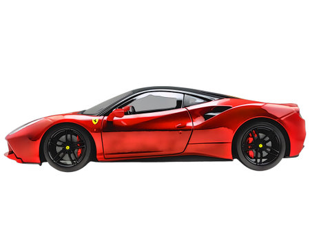 Illustration of an isolated Ferrari 458. High qualityのeditorial素材