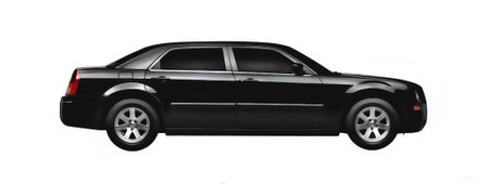 Illustration of an isolated Chrysler 300c. High quality illustrationのeditorial素材