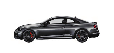 Illustration of an isolated Audi A5. High quality illustrationのeditorial素材