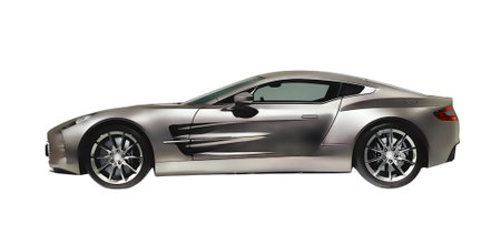 Illustration of an isolated aston martin dbs. High quality illustrationのeditorial素材
