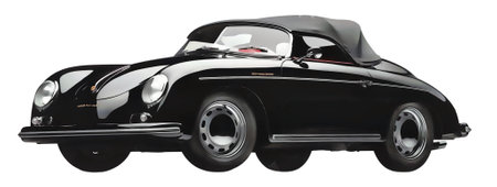 Illustration of an isolated Porsche 356. High quality illustrationのeditorial素材