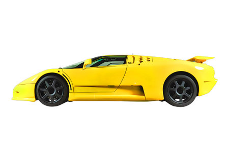 Illustration of an isolated Bugatti EB. High quality illustrationのeditorial素材