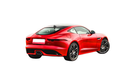 Illustration of an isolated Jaguar F-Type. High quality illustrationのeditorial素材