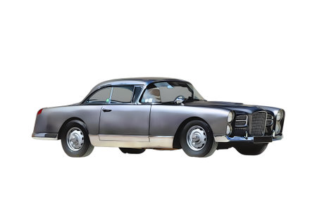 Illustration of an isolated Facel Vega. High quality illustrationのeditorial素材