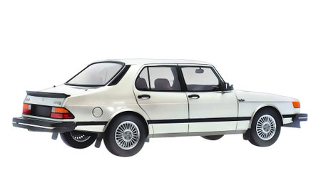 Illustration of an isolated Saab 900. High quality illustrationのeditorial素材