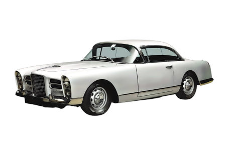 Illustration of an isolated Facel Vega. High quality illustrationのeditorial素材