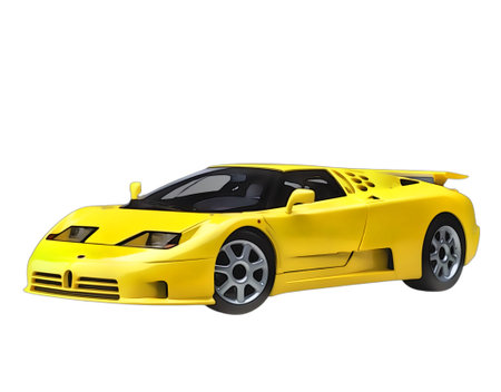 Illustration of an isolated Bugatti EB. High quality illustrationのeditorial素材