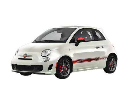 Illustration of an isolated abarth 695. High quality illustrationのeditorial素材