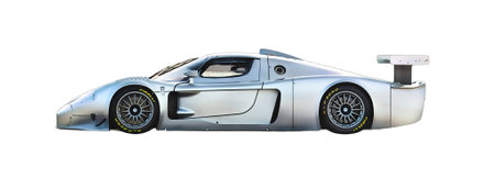 Illustration of an isolated Maserati MC12. High quality illustrationのeditorial素材