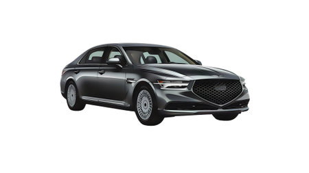 Illustration of an isolated Genesis g80. High quality illustrationのeditorial素材