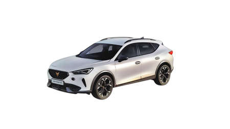 Illustration of an isolated Cupra formentor. High quality illustrationの写真素材