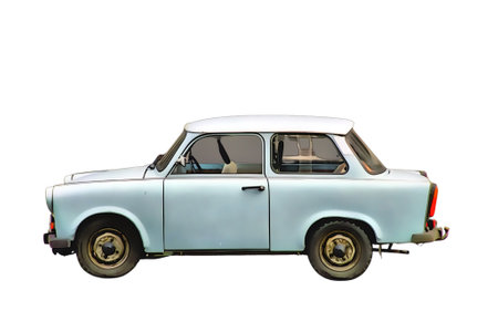 Illustration of an isolated trabant. High quality illustrationのeditorial素材