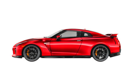 Illustration of an isolated nissan gtr. High quality illustrationのeditorial素材
