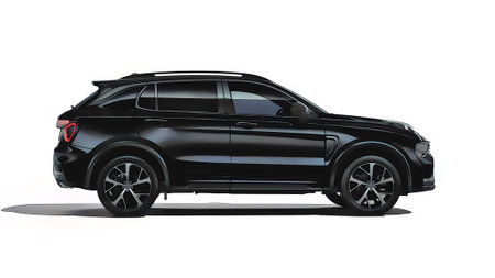 Illustration of an isolated Lynk and Co. High quality illustrationのeditorial素材