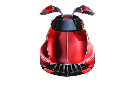 Illustration of an isolated maybach vision. High quality illustrationのeditorial素材