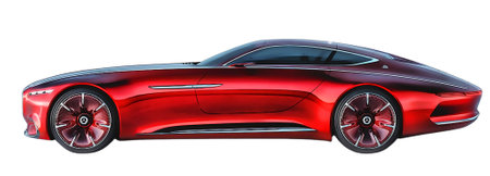 Illustration of an isolated maybach vision. High quality illustrationのeditorial素材