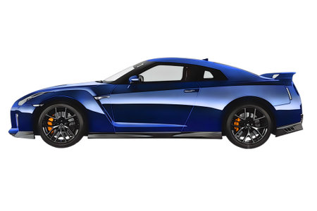 Illustration of an isolated nissan gtr. High quality illustrationのeditorial素材