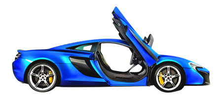 Illustration of an isolated mclaren F1. High quality illustrationのeditorial素材