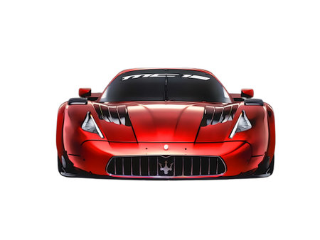 Illustration of an isolated Maserati MC12. High quality illustrationのeditorial素材