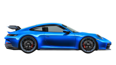Illustration of an isolated Porsche 911 GT3. High quality illustrationのeditorial素材