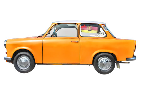 Illustration of an isolated trabant. High quality illustrationのeditorial素材