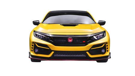 Illustration of an isolated Honda civic r. High quality illustrationのeditorial素材